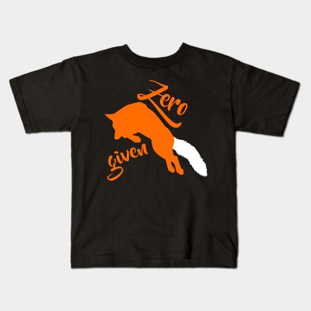 Zero fox given Kids T-Shirt by SirTeealot